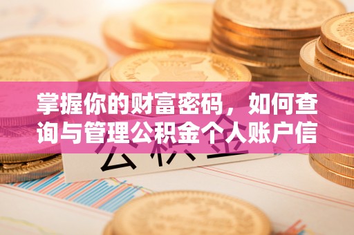 牡丹江掌握你的财富密码，如何查询与管理公积金个人账户信息